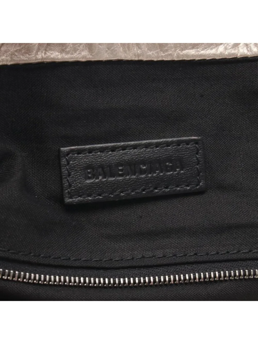 Balenciaga Tote Crush Champagne Gold Leather